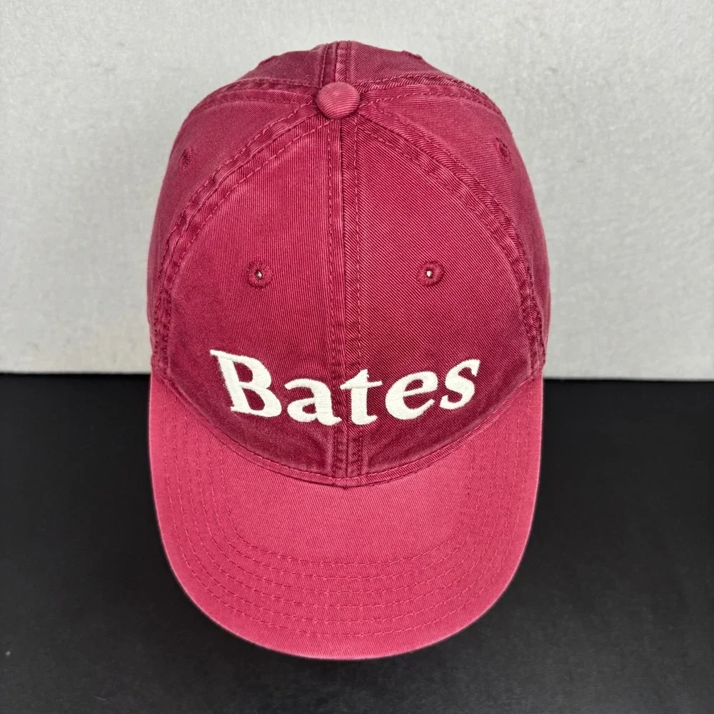 Bates College Legacy Maroon Relaxed Twill Adjustable Baseball Cap Unisex Hat OS